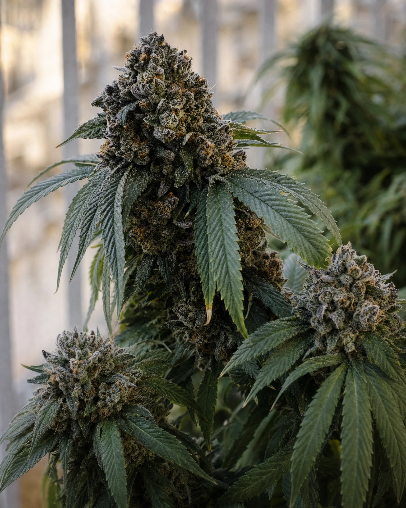 Ausgereifte Cannabispflanze der Sorte Permanent Marker Autoflower aus einem zweiten Blickwinkel