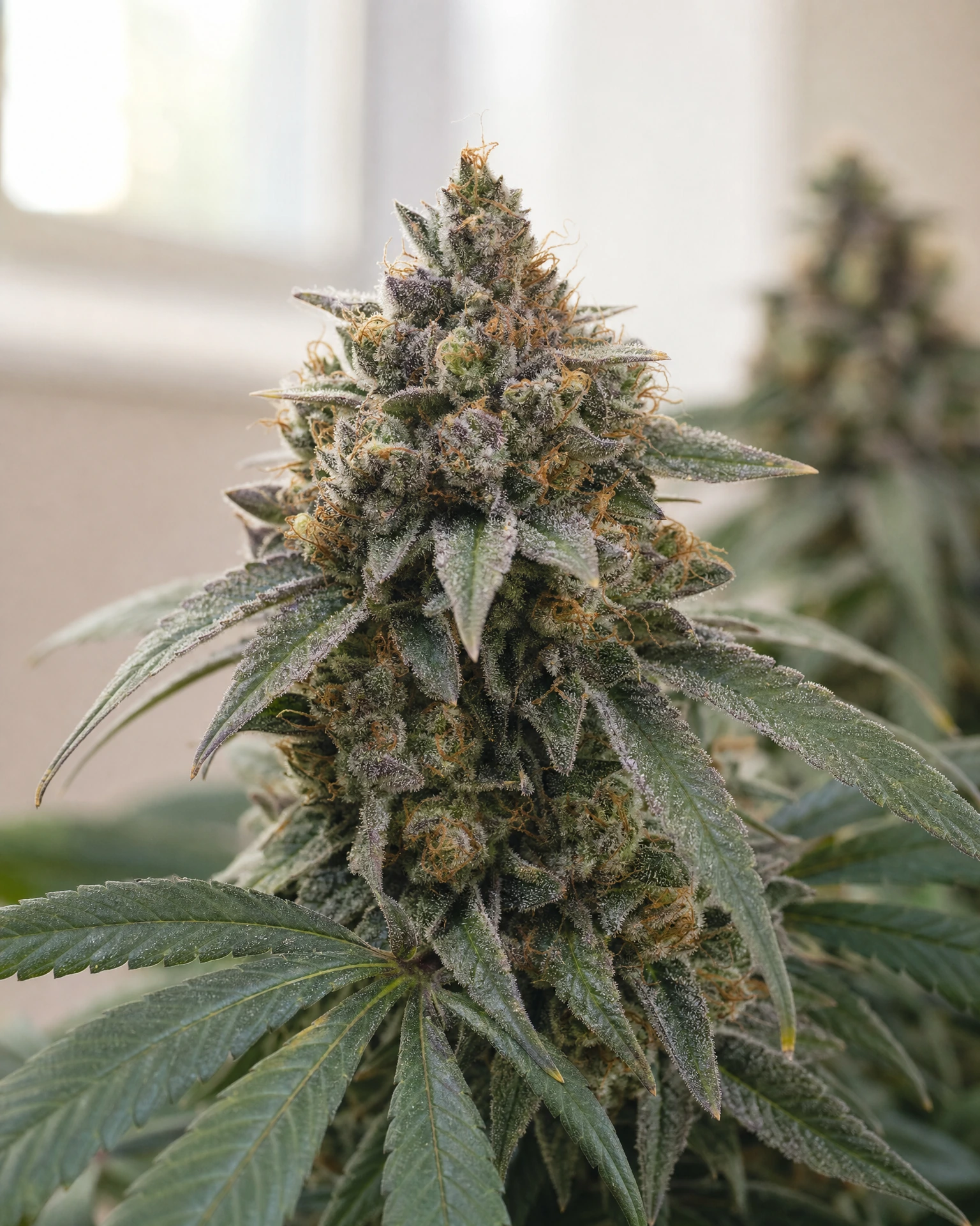 Blühende Cannabispflanze der Sorte Runtz