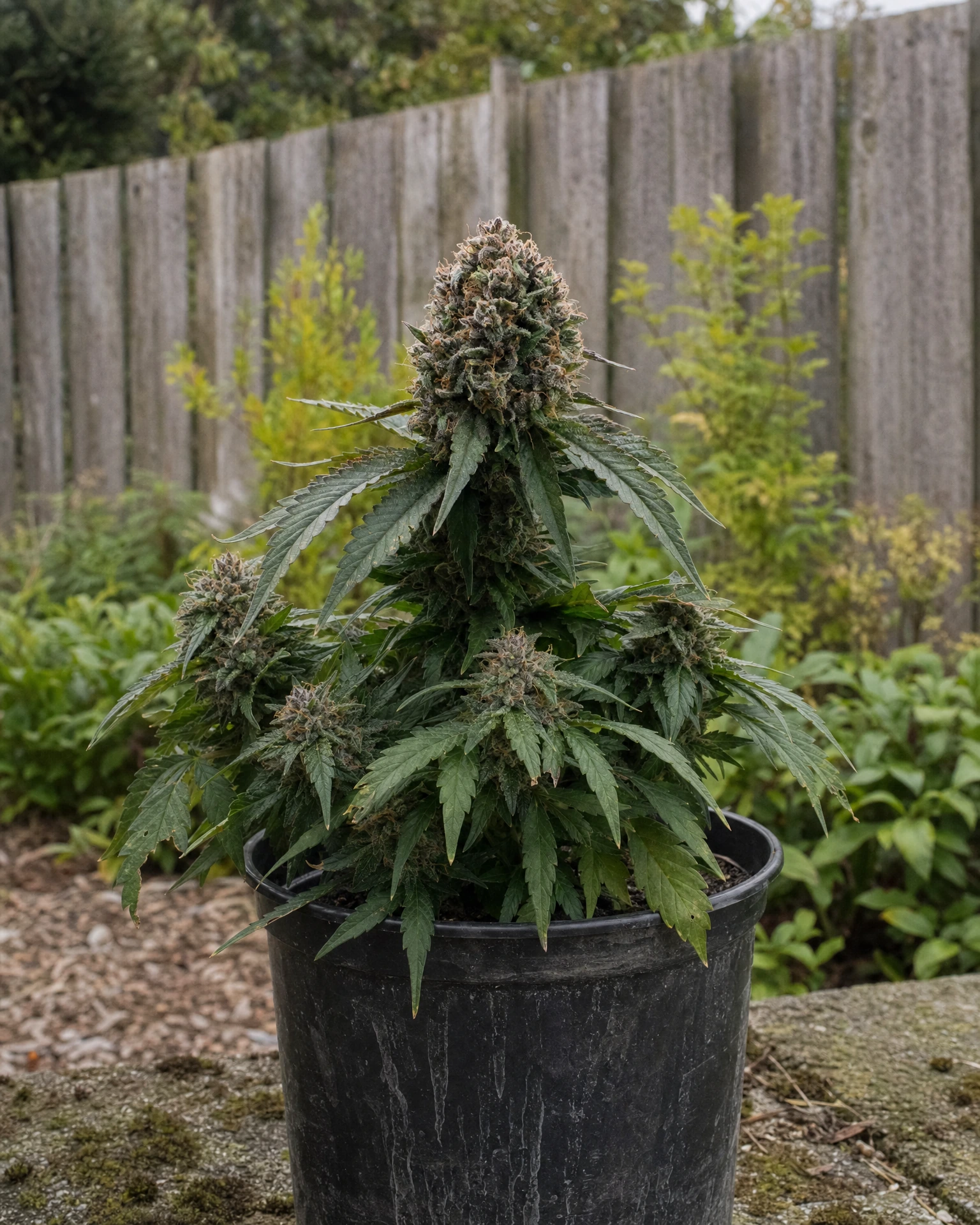 Ausgewachsene Cannabispflanze der Sorte Runtz Autoflower